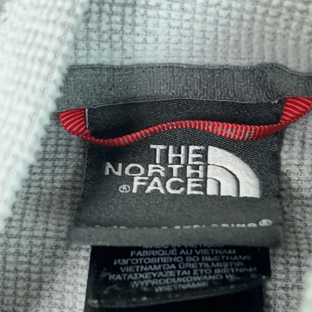North Face Pullover Mens Medium Gray Quarter Zip Long Sleeve Athletic Hiking Top